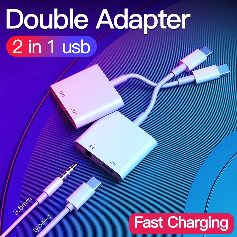 MSVII usb type C адаптер для samsung кабель Быстрая зарядка 3 5 мм аудио 2 в 1 разъем наушников