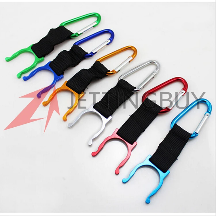 Кемпинг альпинистский карабин бутылка для воды держатель с крючком и пряжкой