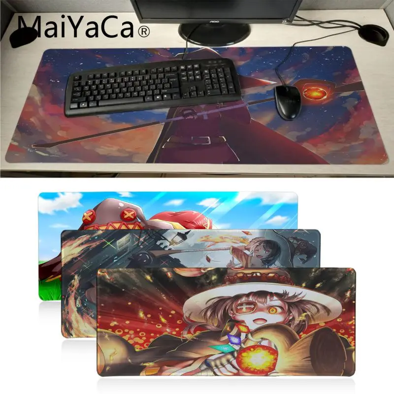 Резиновый прочный коврик для мыши MaiYaCa megumin с аниме уникальный Настольный