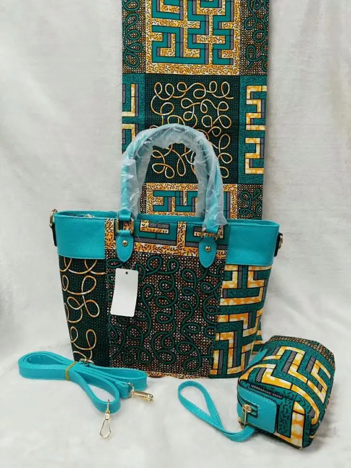 6 ярдов Высококачественная бирюза Печатный узор воск для батика матч Африканский