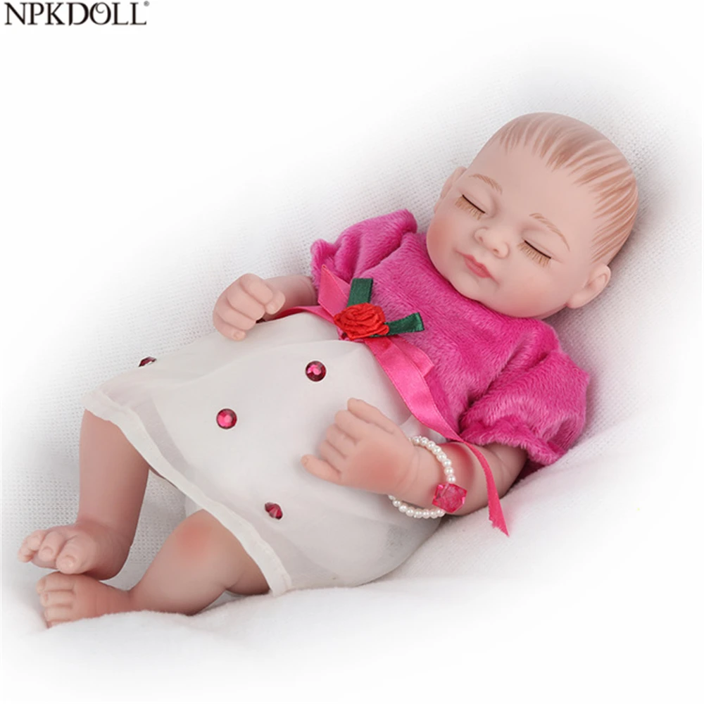 NPKDOLL 10 '𧮫y Reborn с силиконовым корпусом маленькая кукла детские игрушки для