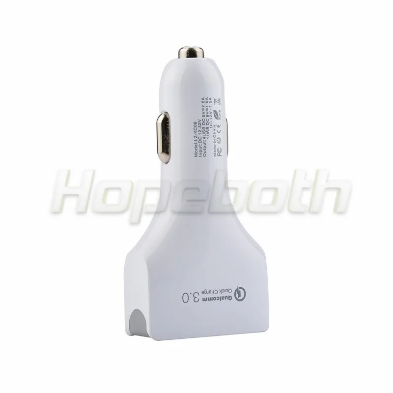 Hopeboth QC3.0 автомобильное зарядное устройство 4USB быстрое 4 порта адаптер для iPhone 7
