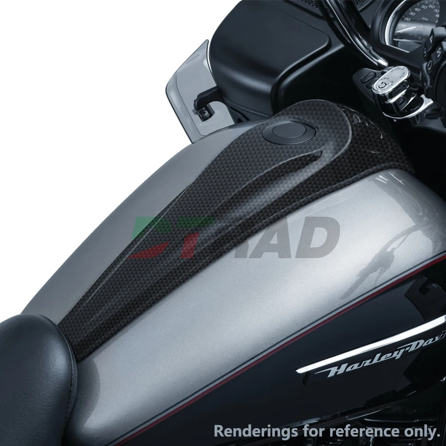 Гладкая консоль Dash Oil Fule из углеродного волокна для Harley 2014 Tri Glide Ultra Project Rushmore