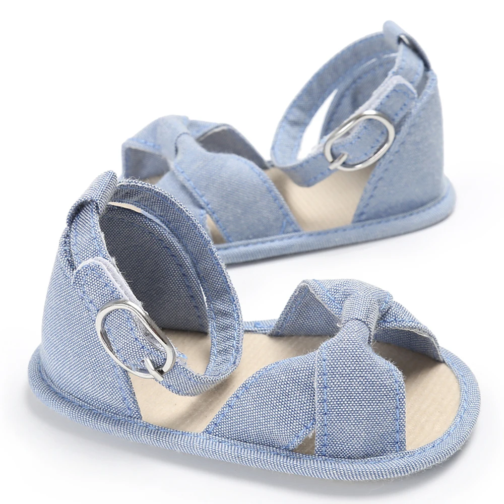 Обувь для новорожденных девочек мягкая нескользящая обувь с бантом и ремнем