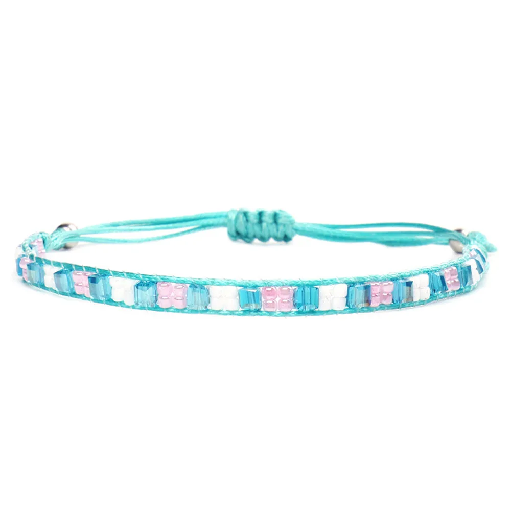 MLING винтажный Плетеный Летний Пляжный браслет ручной работы в богемном стиле