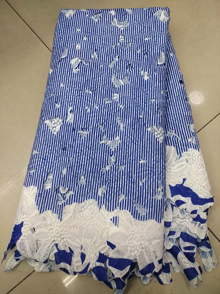 Кружевной лентой кружева молочного шелка Высокое качество Африканский принт