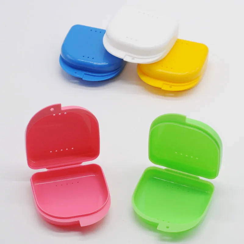 

Dental Denture Storage Case Box Retainer Mouth guard Container Muti Color