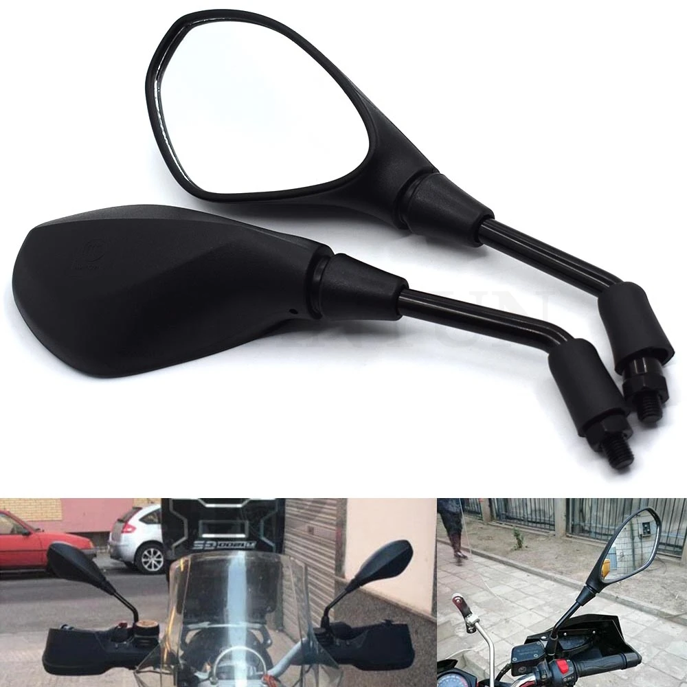 

A pair of black universal mirror motorcycle rear view mirror side mirror For BMW K1600 K1200R K1200S R1200RT R1200ST R1200GS