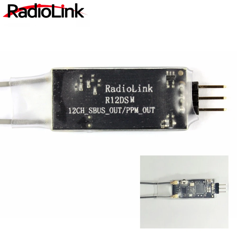 

Radiolink R12DSM 2.4G 12 Channels Receiver for Radiolink Transmitters AT9 AT9S AT10 AT10II