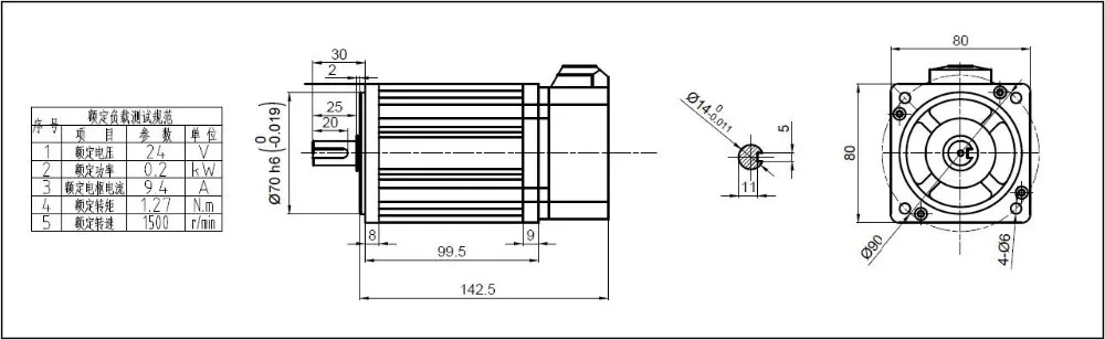 Низкая цена высокоэффективный низковольтный двигатель pmsm 24 в 48 В постоянного