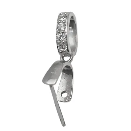 Beadsnice, цельное серебро, 925, винтажные соединители под замком, серебряная Зажимная подвеска-Бейл, Застежка для DIY, персонализированная подвеска, изготовление ювелирных изделий