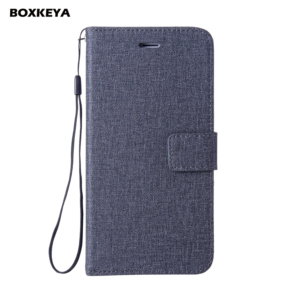 Linen Leather Cases For Sony Xperia XA XA1 XA2 Plus XZ2 2017 XZ1 Wallet Flip Mobile Phone Fundas with Strap |