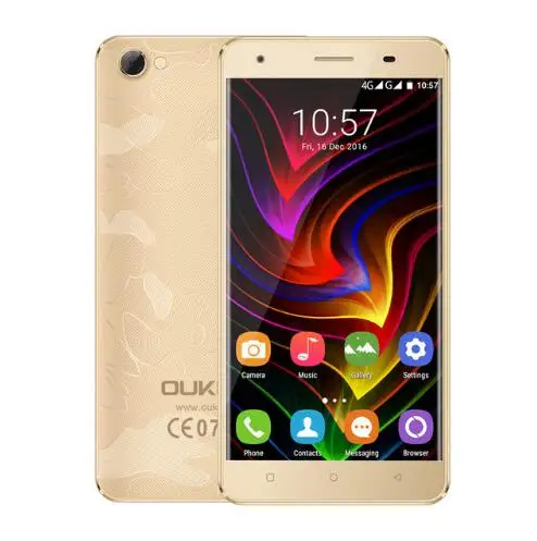 Золотой Oukitel C5 Pro 5,0 ''HD MTK6737 четырехъядерный экран смартфон 2000 мАч мобильный телефон 2 Гб ram 16 Гб rom мобильные телефоны - Цвет: Золотой