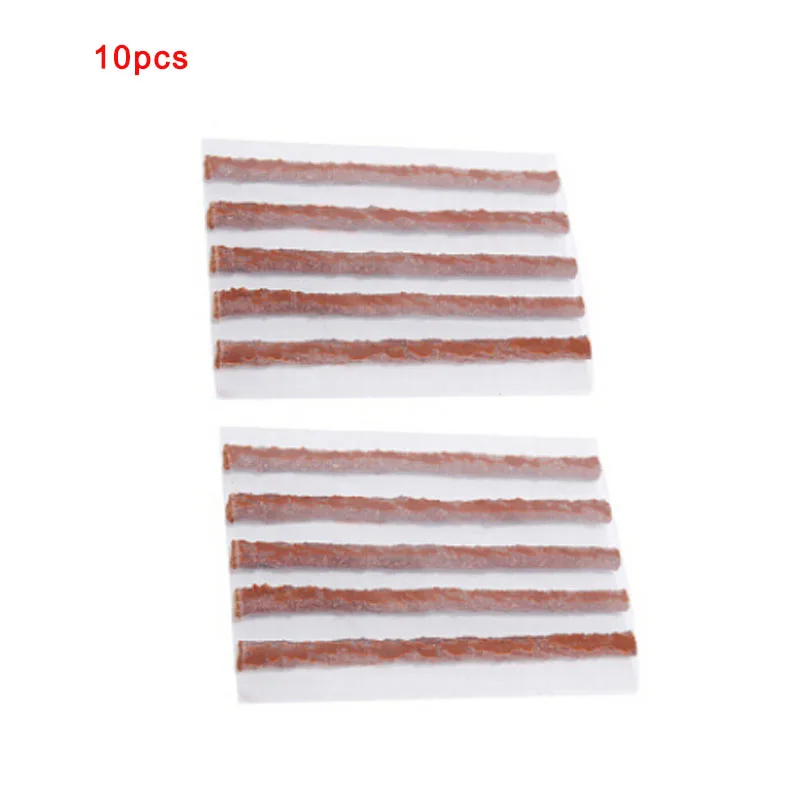 10pcs strip 1 компл. Бескамерный ремонт автомобильных шин инструменты для ремонта мотоциклов аварийный внедорожный комплект для ремонта шин прокол разъем гаража автомобильные аксессуары - Цвет: 10pcs strip