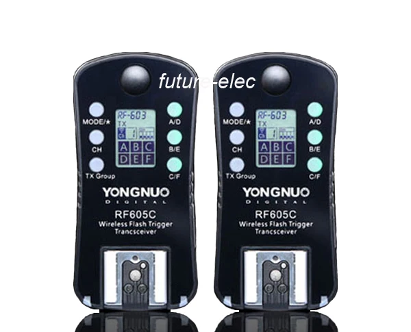 Беспроводной дистанционный триггер вспышки YongNuo RF 605C для Canon Rebel SL1 T6 T5 T3 XS T6s T6i T5i T4i T3i T2i T1i XSi XTi XT DSLR