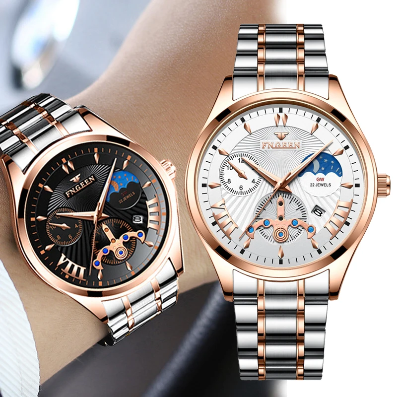 2019 Роскошные мужские часы не водонепроницаемые механические наручные