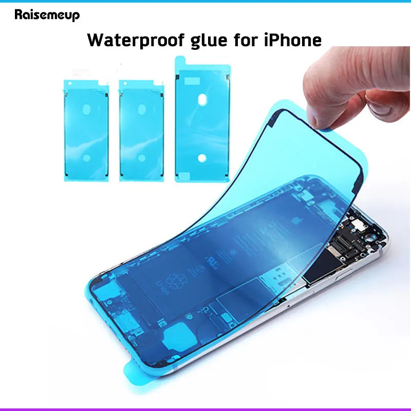 Водонепроницаемый стикер для iPhone 7 8 Plus X XS MAX ЖК-корпус водонепроницаемый ободок уплотнительная лента клей Замена экрана