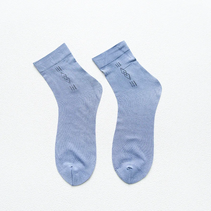 light gray Jeseca, 5 пар/партия, высокое качество, повседневные, деловые, мужские носки, хлопок, круглый носок, одноцветные, лето, Осень, дышащие, мужские носки, подарки - Цвет: light gray