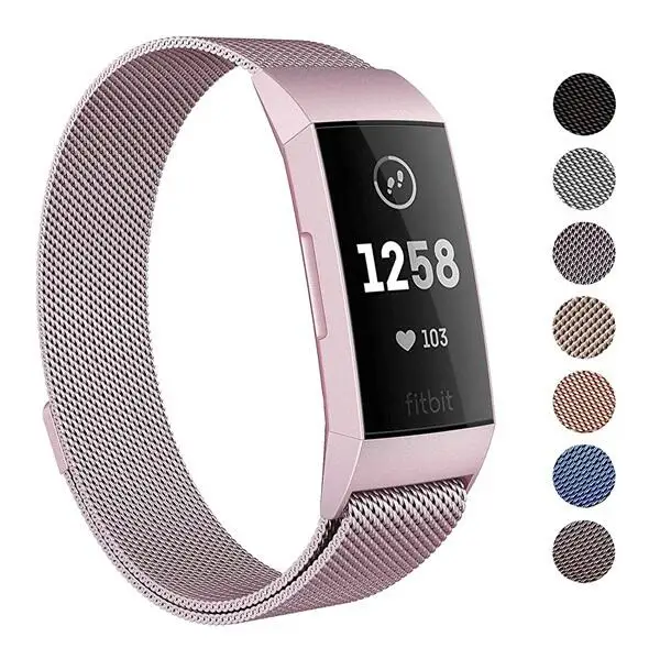 for Fitbit Charge 3 Магнитный браслет из нержавеющей стали для Fitbit Charge 3 браслеты с деталями миланские полосы для зарядки 3 Аксессуары для часов - Цвет: for Fitbit Charge 3