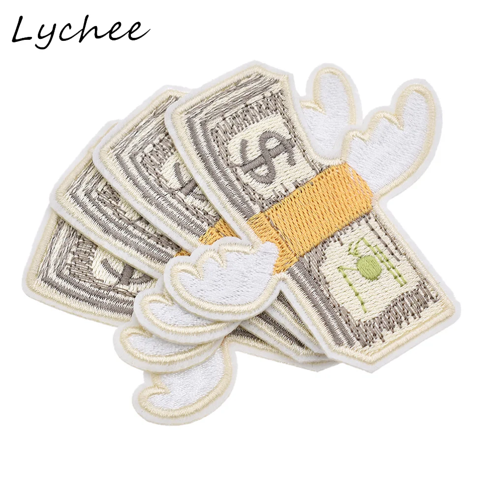 Lychee 4 шт. Мультяшные летающие крылья деньги доллары искусственный воротник