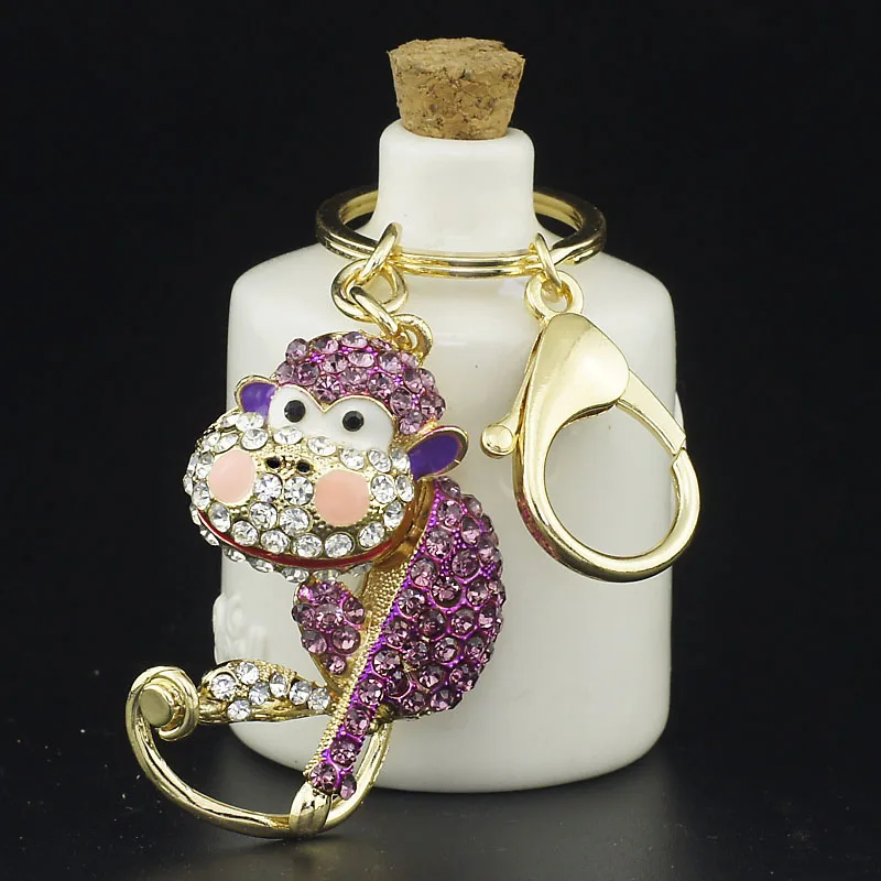 Dormon Monkey Crystal сумка подвеска брелок для ключей автомобильного кошелька Пряжка