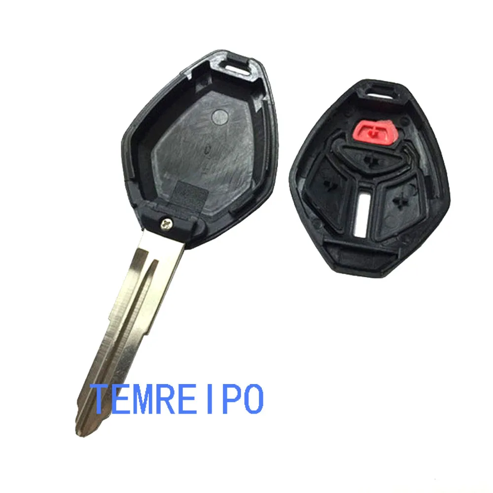 Uncut Blade 3 кнопочный Автомобильный Дистанционный чехол для ключей корпус w Fob Mitsubishi