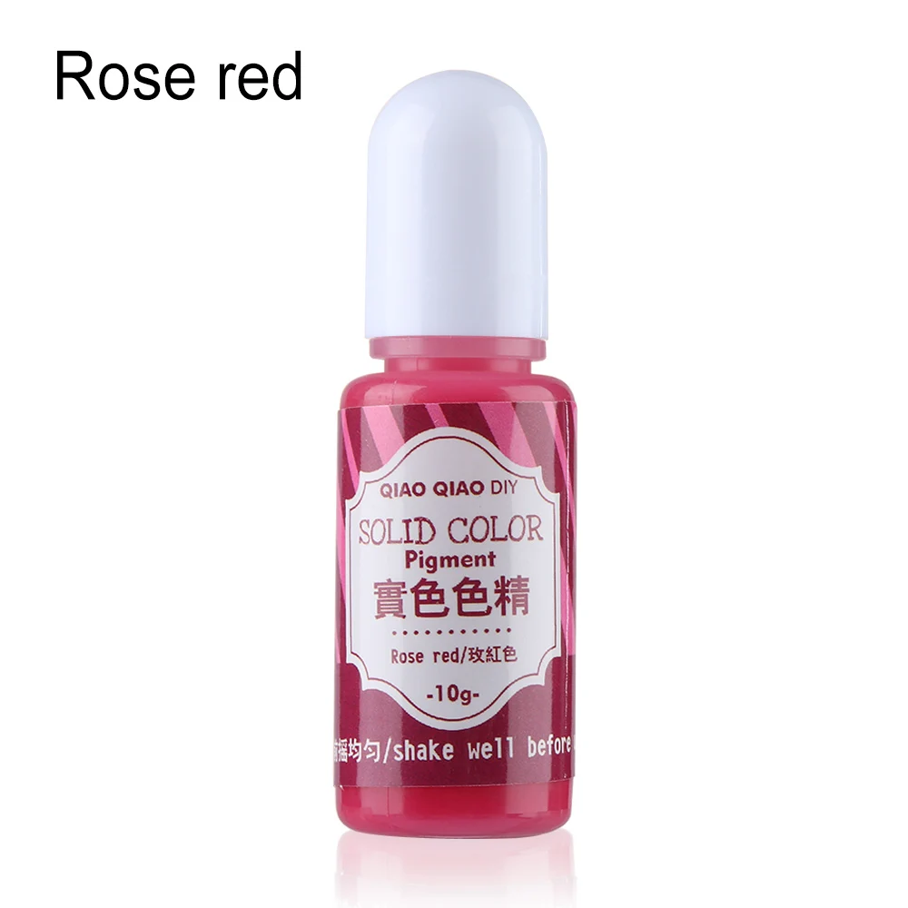 rose 10 г ПИГМЕНТ эпоксидная УФ Смола Сделай Сам ручной работы художественные поделки окрашивающий краситель силиконовая форма для изготовления ювелирных изделий DIY ручной работы - Цвет: rose