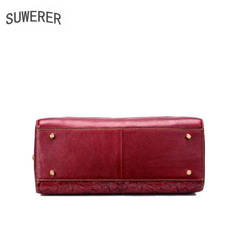 

Genuine Leather women bags Rose three-dimensional embossed luxury handbags women bags designer handbags women famous brands