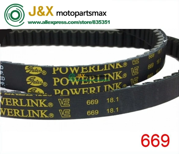 

Ремень приводной 139QMB Gates Powerlink 669-18,1-30 CVT, ремень приводной 669 18,1 30 для большинства скутеров GY6 50cc, мопедов, Baja, JMstar, Roketa