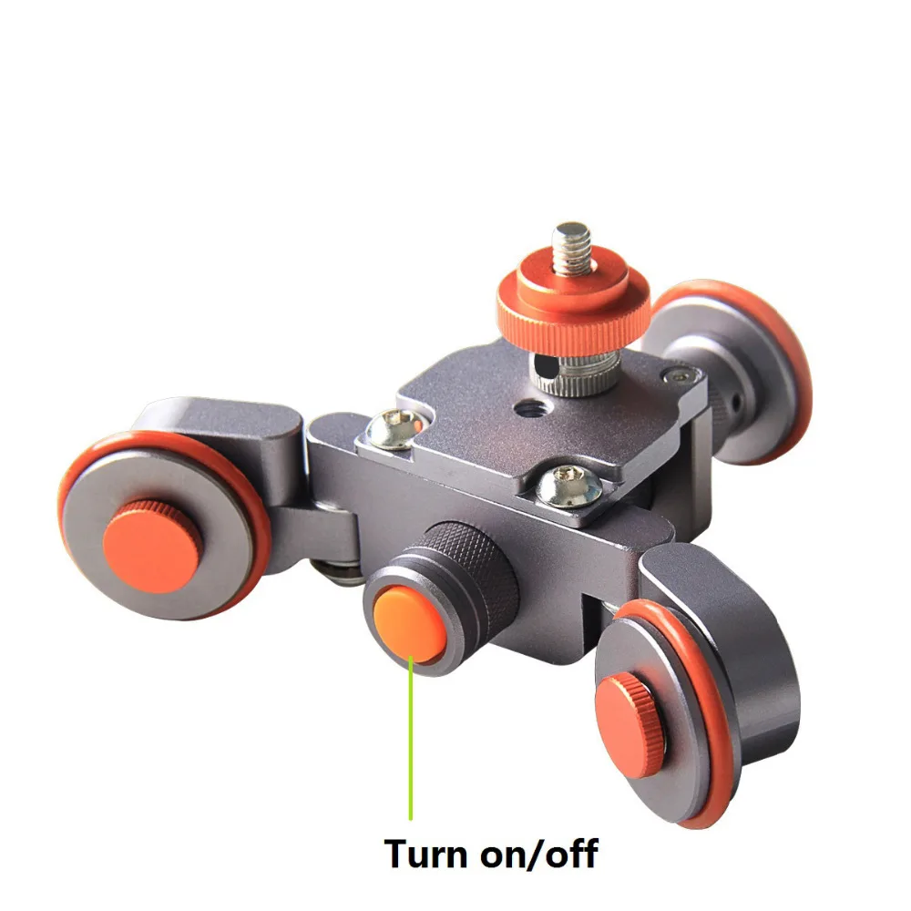 Mini 3 колеса Роллинг ползунок моторизованный Авто Камера Долли автомобилей 360