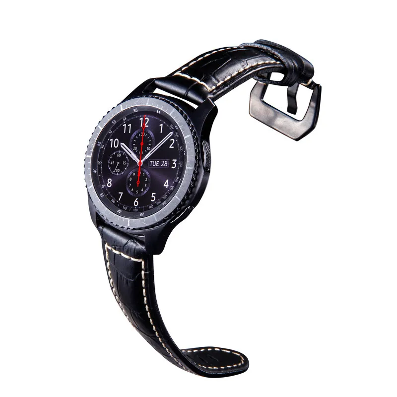 22 мм сменный ремешок из натуральной кожи для Samsung Gear S3 Frontier/Classic SM R760 и Moto 360 2nd Gen 46