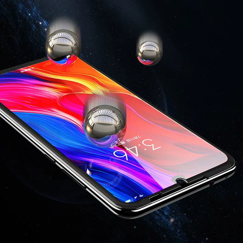 Защитная пленка для экрана Xiaomi redmi note 7 pro закаленное стекло полное покрытие 2.5D mofi