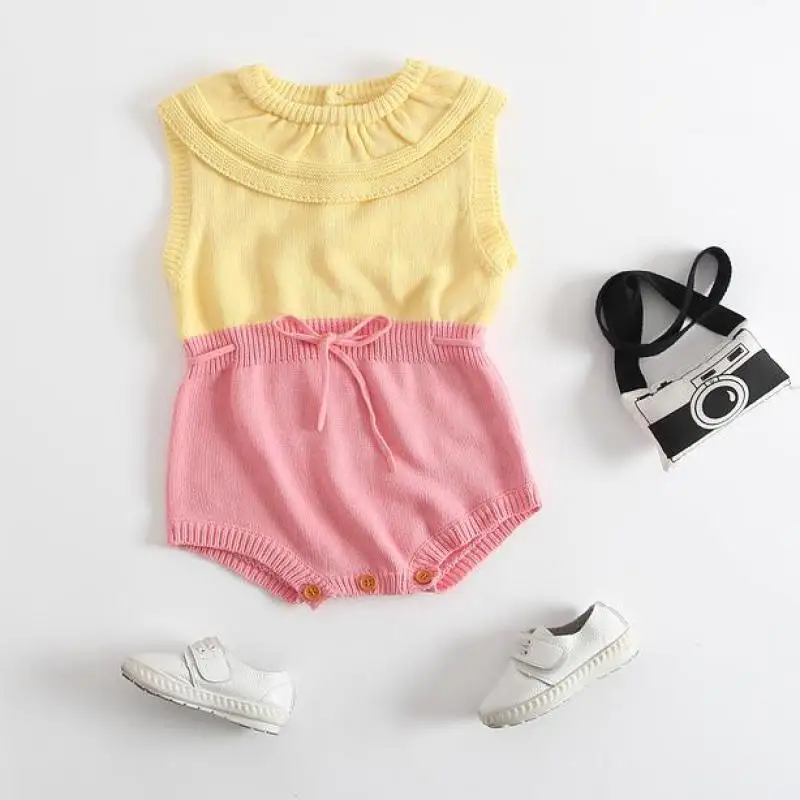 Детский вязаный свитер боди 2018 осенний пуловер без рукавов Шерстяная