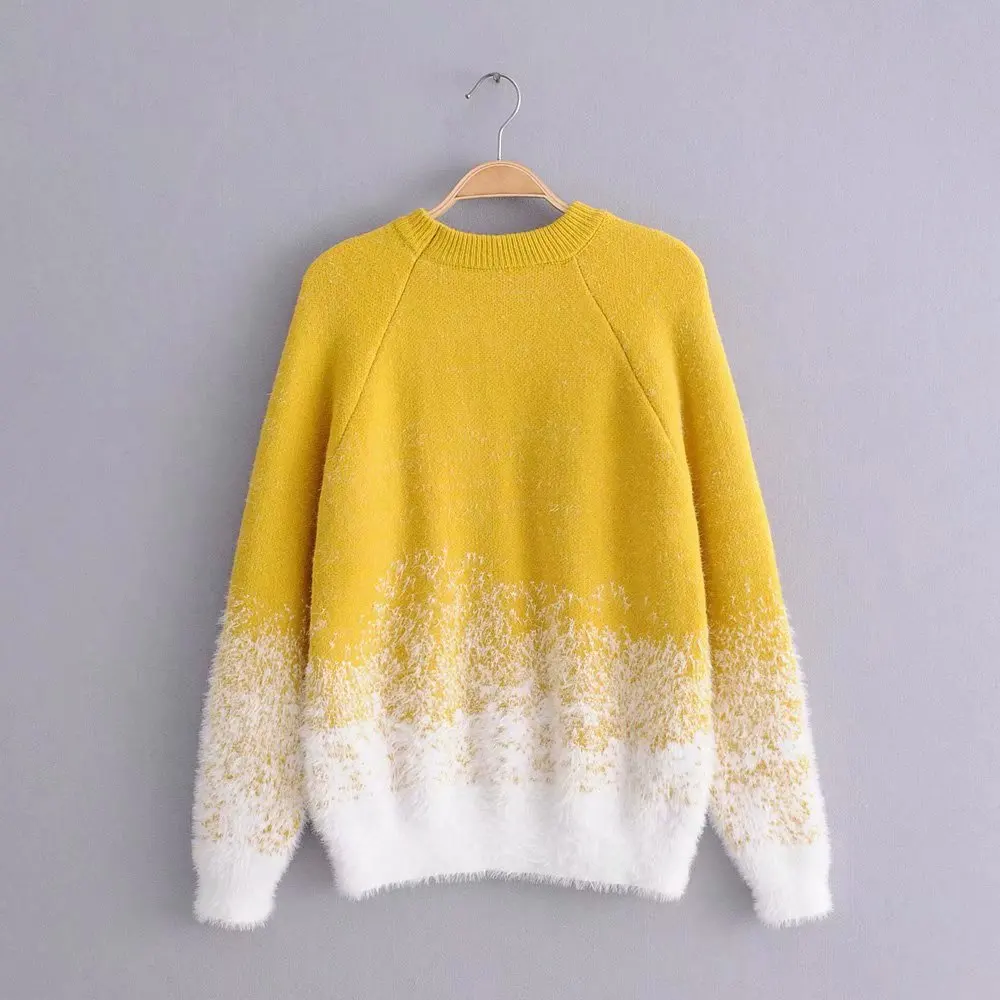 Jiajia 65-9432 European and American fashion snow mink woolen sweater | Женская одежда