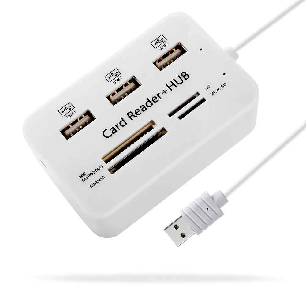 Универсальная высокоскоростная внешняя карта памяти 480 Мбит/с 3 порта USB 2 0 usb хаб