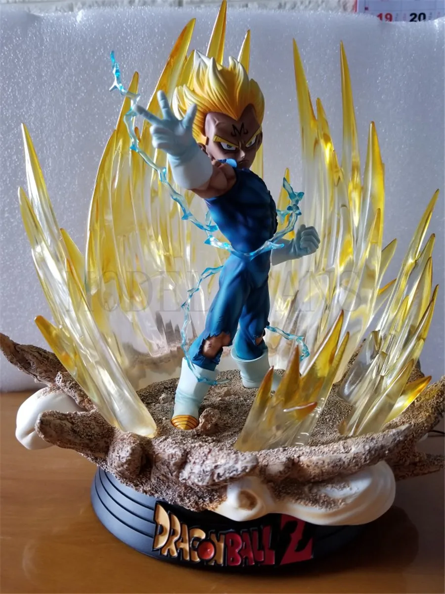 Модельные вентиляторы BL Dragon Ball Z sd evil Super Saiyan vegeta gk статуя из смолы содержит светодиодную световая фигура игрушка для коллекции