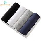 Боксеры Calvin мужские 4 шт.лот, брендовые горячие нижнее белье, удобные дышащие трусы, сексуальные 3D Боксеры U-образной формы для геев