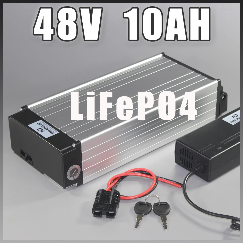 48 в 10 Ач LiFePO4 аккумулятор 1000 Вт задняя стойка lifepo4 долгий срок службы