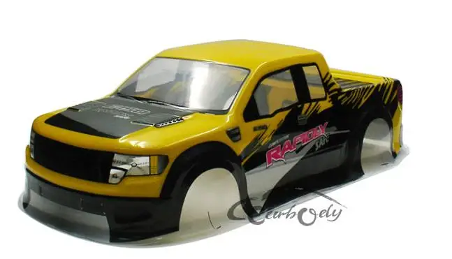 1/10 SC10 Shore Truck Body подходит для Pro Line True Scale FFord Raptor F150 прозрачный/Окрашенный корпус 2