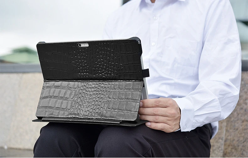 Чехол-книжка из натуральной крокодиловой кожи для microsoft Surface Pro 4 5 6 7 12," бизнес-стенд, умный чехол для Surface Pro 7