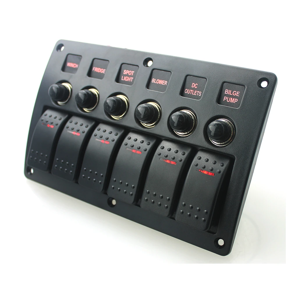 Новый автомобильный Морской Электрический 6 банд красный светодиодный