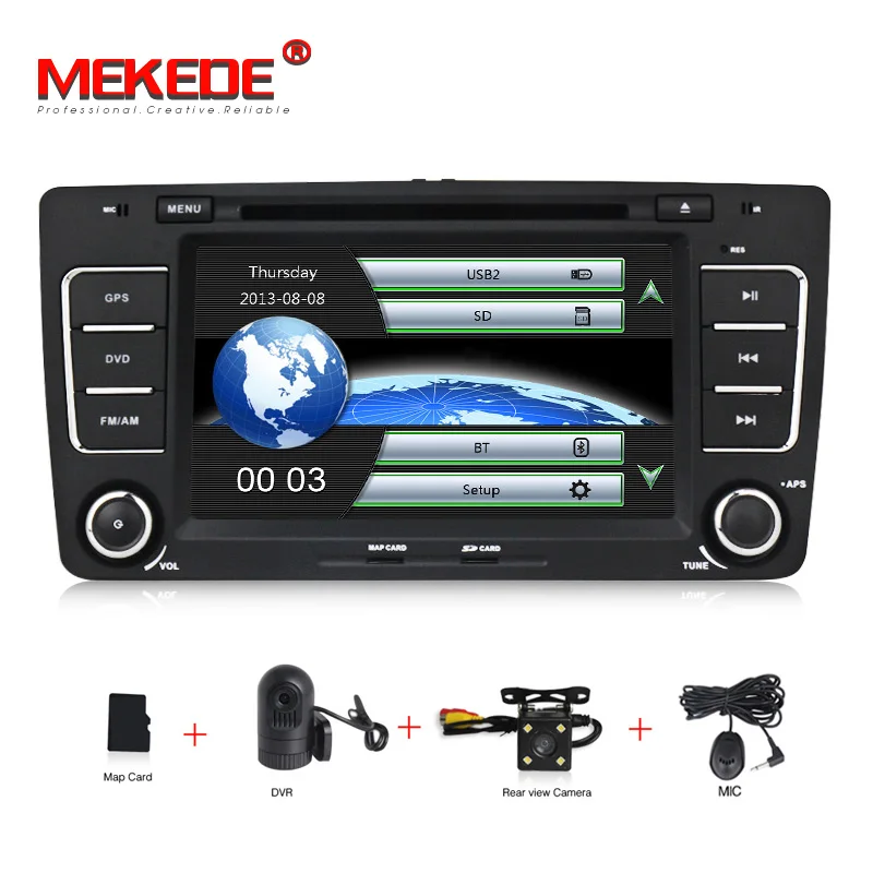 car dvd camera dvr Емкостный экран два Din автомобильный dvd-плеер для Skoda Octavia 2012 2013 a5 Yeti 3g хост gps Navigaiton Bluetooth IPOD радио карты - Цвет: car dvd camera dvr