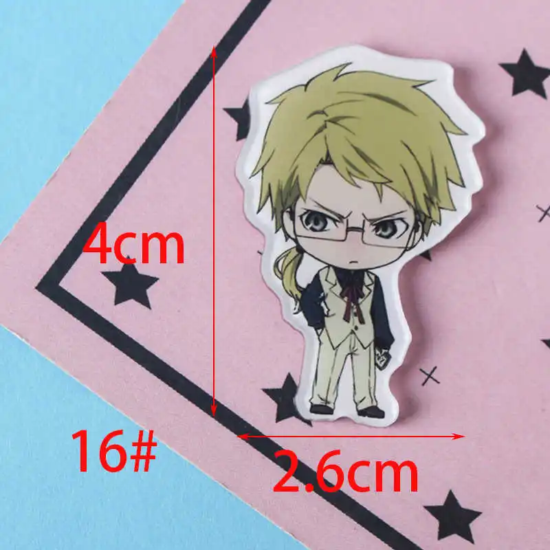 No16 free shipping 1 PCS bungou stray dogs cartoon mix for Clothing Acrylic Badges Kawaii Icons on The Backpack Pin Brooch Badge Z68 - Цвет: No16