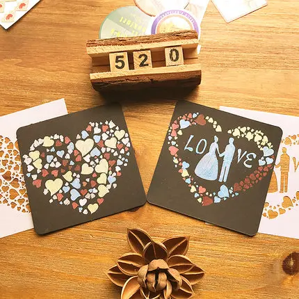 Любовь Свадьба тема рисунок шаблон формы Дети Декор реквизит инструменты для