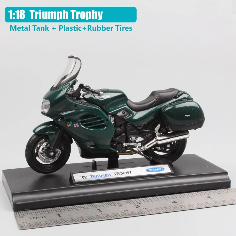 1:18 Масштаб 2002 Triumph Trophy touring мотоцикл Мотоциклы Металлические Миниатюрные модели Коллекция Подарки литые под давлением детские игрушки для мальчиков
