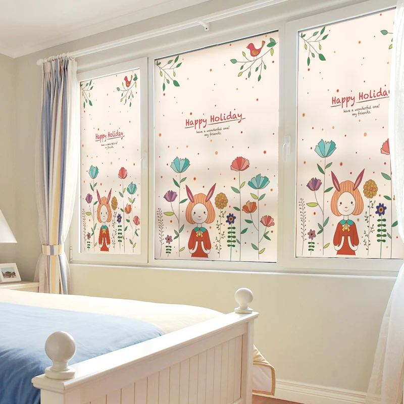 Статический Цепляются матовые непрозрачные пятнистости Стекло Стикеры окна