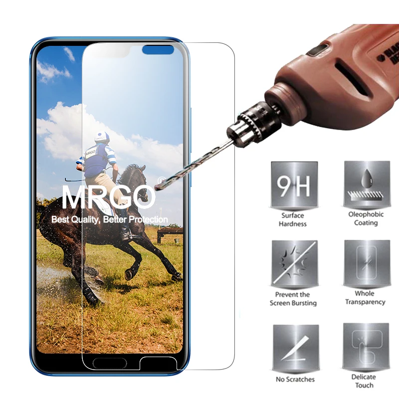 Закаленное стекло MRGO для huawei Honor 10 5,8", защита экрана 9H 2.5D, Защитное стекло для телефона huawei Honor 10 Lite