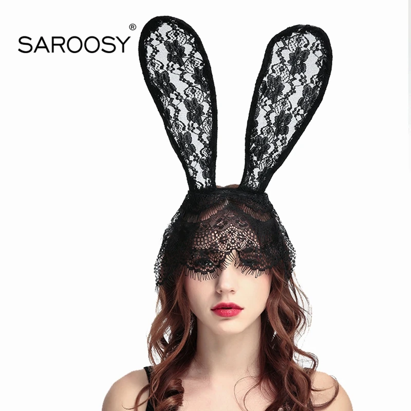 SAROOSY пикантные Bunny Ears Головные уборы модная вуаль маска для глаз аксессуары