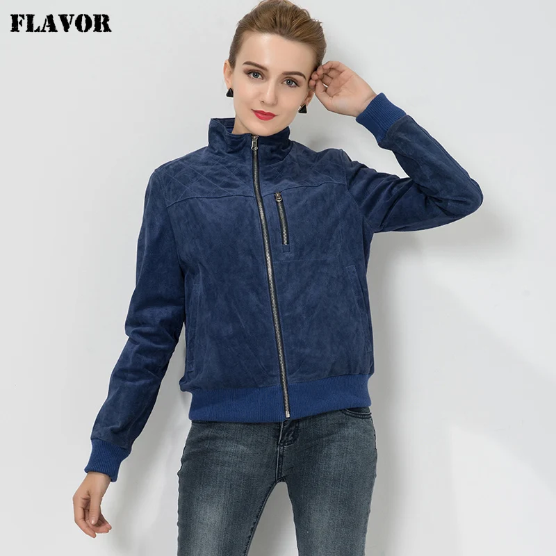 Женская мотоциклетная куртка из свиной шкуры размера плюс байкерское пальто