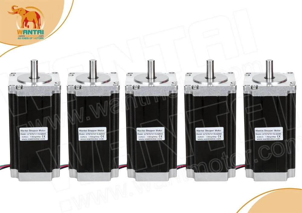 Wantai Nema, 5 шт., 23 шаговый двигатель, фотография, унций-дюйм, а, медицинская автоматизация, печать изображений, Miling